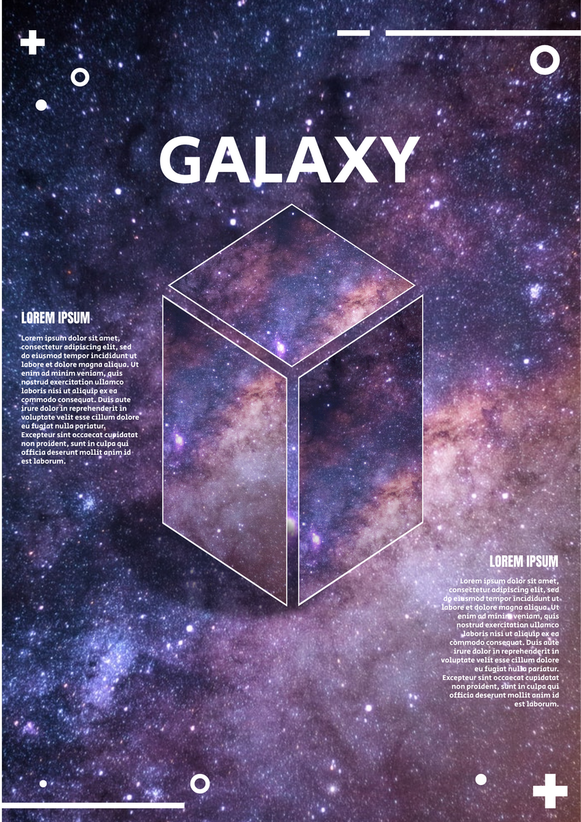 Poster template: Mystery Galaxy Poster (Created by Visual Paradigm Online's Poster maker)