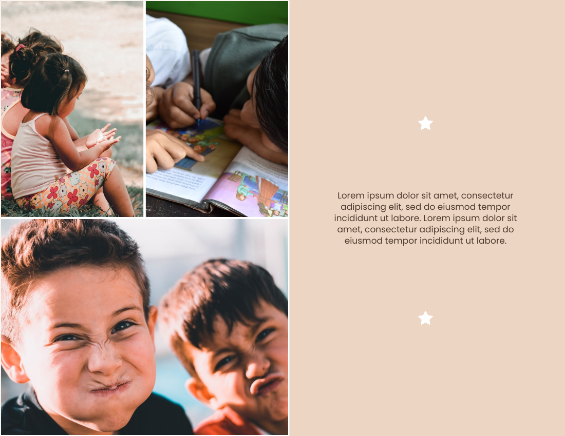 Kids Photo book template: Cheerful Kids Photo Book (Created by Visual Paradigm Online's Kids Photo book maker)