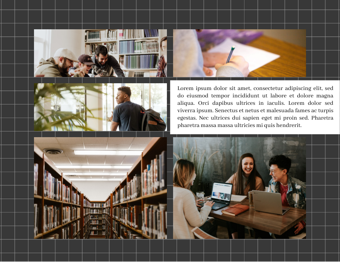 Yearbook Photo book template: Grid Yearbook Photo Book (Created by Visual Paradigm Online's Yearbook Photo book maker)
