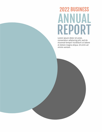 Report template: Circular Report (Created by Visual Paradigm Online's Report maker)