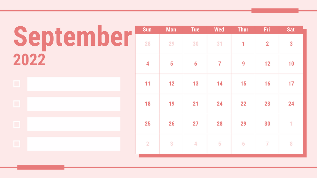 Calendar template: Simple Calendar 2022 With Notes (Created by Visual Paradigm Online's Calendar maker)