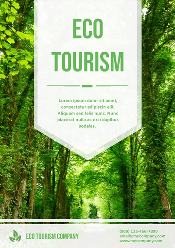 Flyer template: Ecotourism Flyer (Created by Visual Paradigm Online's Flyer maker)