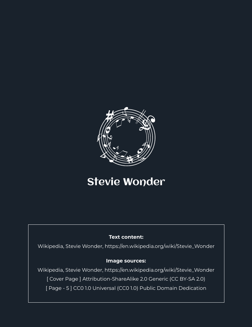 Stevie Wonder Biography