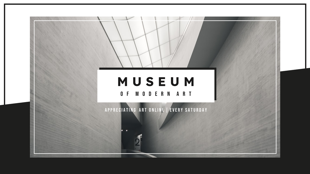 YouTube Channel Art template: Online Museum Visiting Art YouTube Channel Art (Created by Visual Paradigm Online's YouTube Channel Art maker)