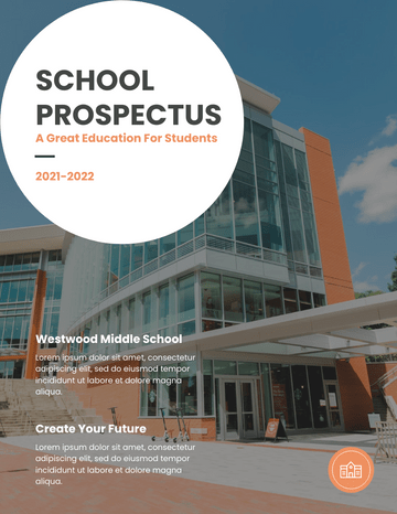 簡章 模板。 School Prospectus 2022 (由 Visual Paradigm Online 的簡章軟件製作)