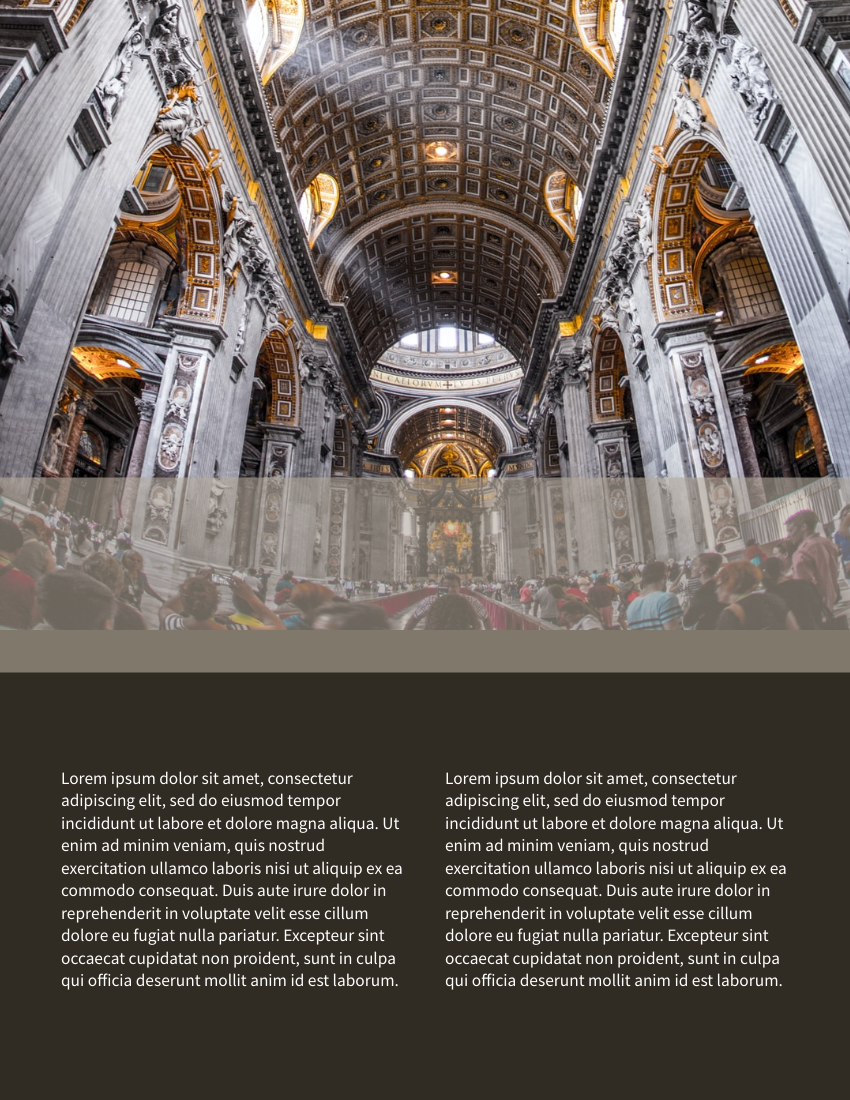 小冊子 模板。 Ultimate Travel Guide To Italy Booklet (由 Visual Paradigm Online 的小冊子軟件製作)
