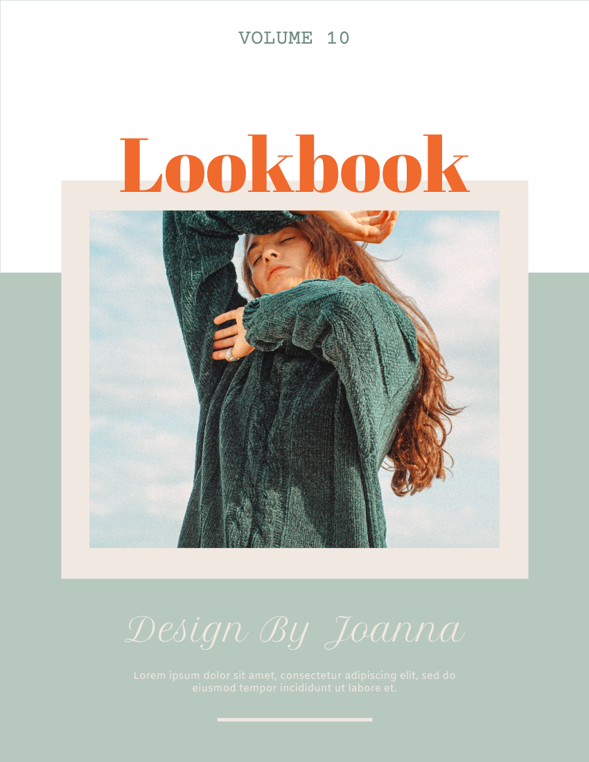 Lookbook 模板。Sweater Weather Lookbook (由 Visual Paradigm Online 的Lookbook软件制作)