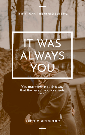 Editable bookcovers template:It Was Always You Love Book Cover