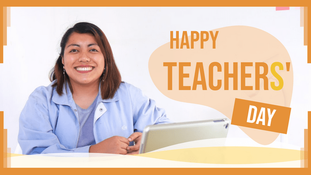 Editable twitterposts template:Simple Teachers' Day Celebration Twitter Post