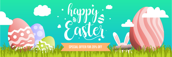 Email Header template: Easter Special Offer Email Header (Created by InfoART's Email Header maker)