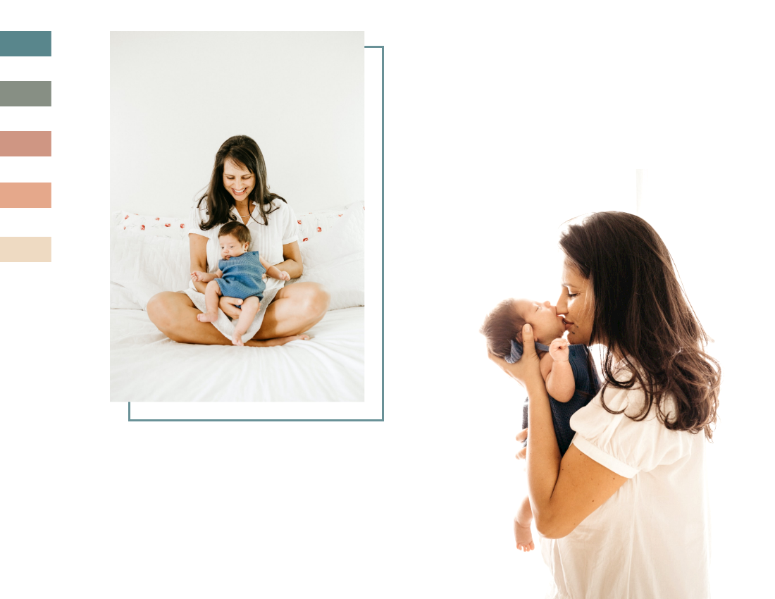 家庭照片簿 模板。Welcome Baby Family Photo Book (由 Visual Paradigm Online 的家庭照片簿软件制作)