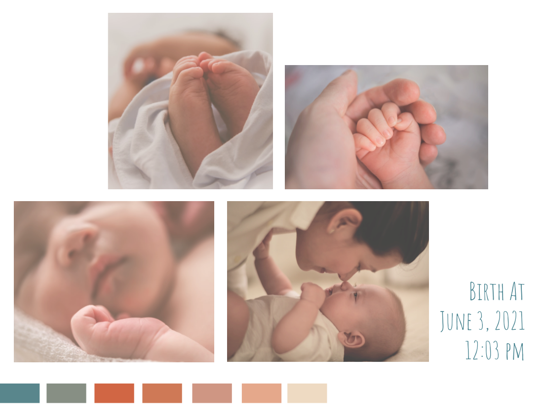 Family Photo Book template: Welcome Baby Family Photo Book (Created by PhotoBook's Family Photo Book maker)