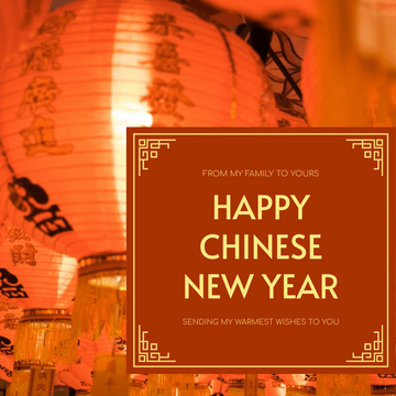 Instagram Post template: Red And Yellow Lunar New Year Instagram Post (Created by Visual Paradigm Online's Instagram Post maker)