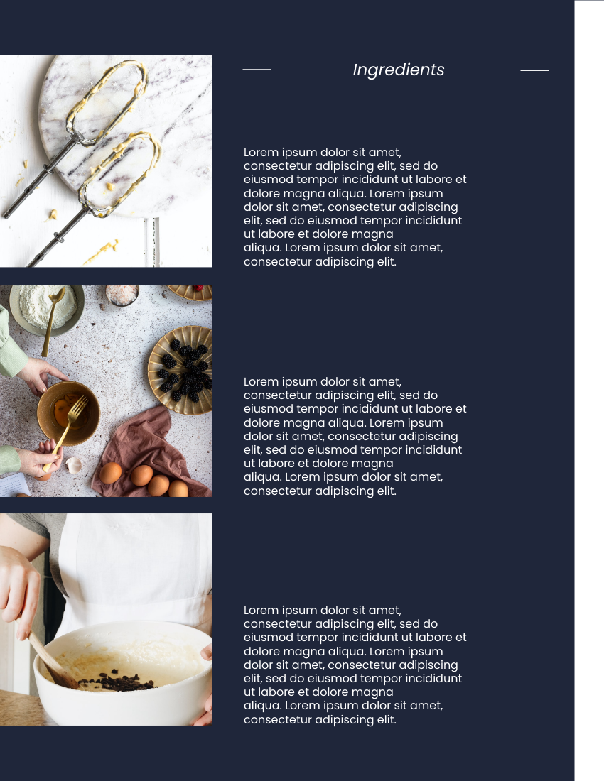 小冊子 模板。 Baking Booklet For Young Chefs (由 Visual Paradigm Online 的小冊子軟件製作)