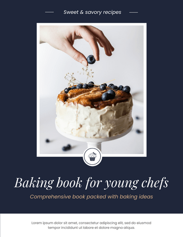  模板。 Baking Booklet For Young Chefs (由 Visual Paradigm Online 的軟件製作)