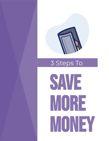 小册子 模板。3 Steps To Save More Money (由 Visual Paradigm Online 的小册子软件制作)