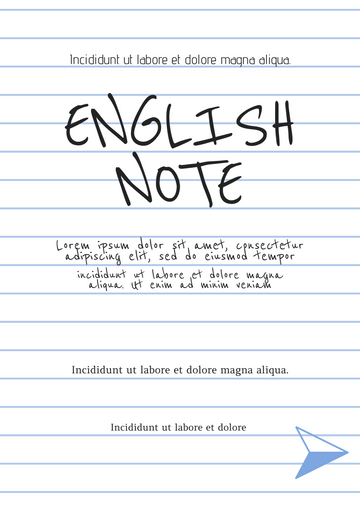 Notebook Style Poster