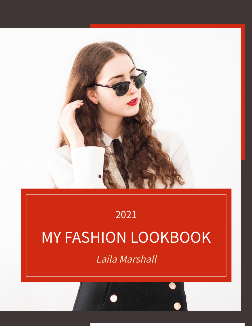 Lookbook 模板。 My Fashion Lookbook (由 Visual Paradigm Online 的Lookbook軟件製作)