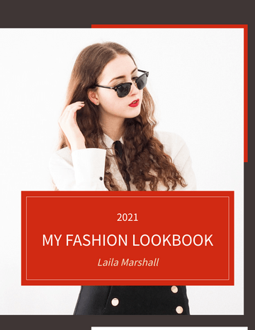 搭配风格秀 模板。My Fashion Lookbook (由 Visual Paradigm Online 的搭配风格秀软件制作)