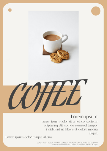 Editable posters template:Coffee Poster
