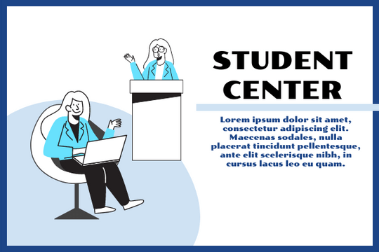 Education Illustration template: Student Center Illustration (Created by Visual Paradigm Online's Education Illustration maker)