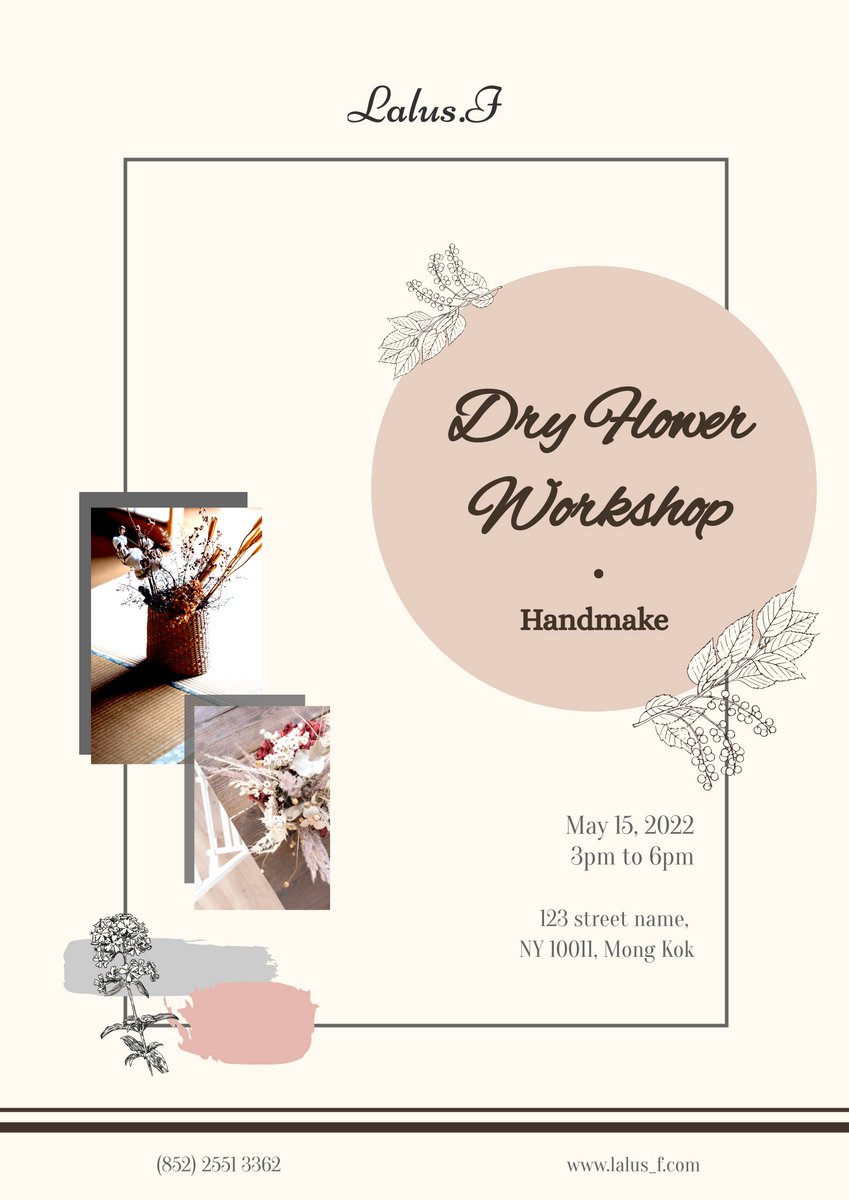 Poster template: Handmade Workshop Poster (Created by Visual Paradigm Online's Poster maker)