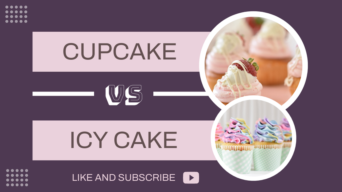 YouTube Thumbnail template: Purple Cake Baking YouTube Thumbnail (Created by InfoART's YouTube Thumbnail maker)