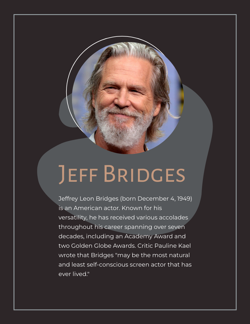 Jeff Bridges Biography
