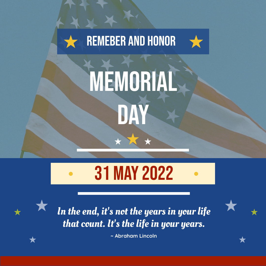 Instagram Post template: America Memorial Day Instagram Post (Created by Visual Paradigm Online's Instagram Post maker)