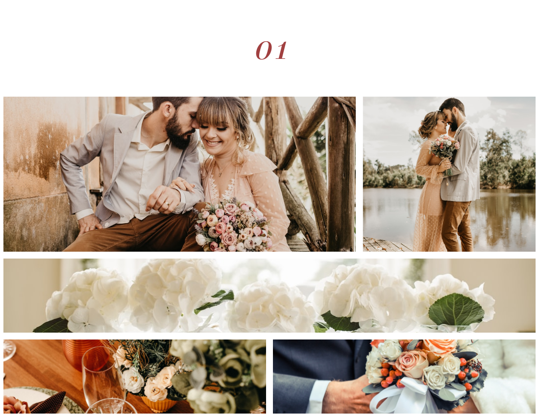 Wedding Photo Book template: Our Sweet Wedding Photo Book (Created by Visual Paradigm Online's Wedding Photo Book maker)