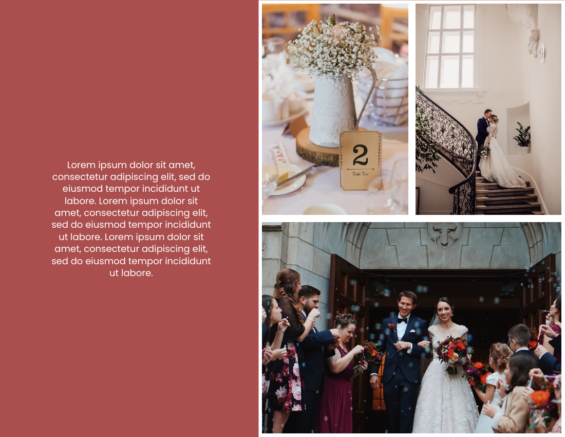 Wedding Photo Book template: Our Sweet Wedding Photo Book (Created by Visual Paradigm Online's Wedding Photo Book maker)