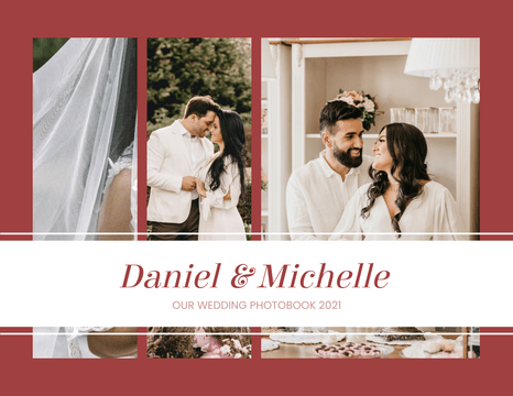  模板。 Our Sweet Wedding Photo Book (由 Visual Paradigm Online 的軟件製作)