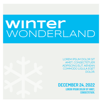 Invitation template: Winter Wonderland (Created by Visual Paradigm Online's Invitation maker)
