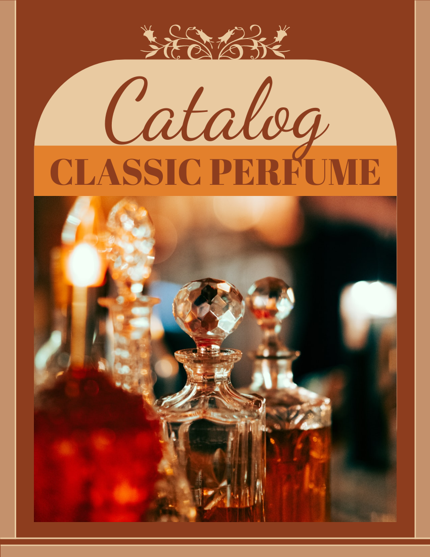 產品目錄 模板。 Perfume Series Catalog (由 Visual Paradigm Online 的產品目錄軟件製作)