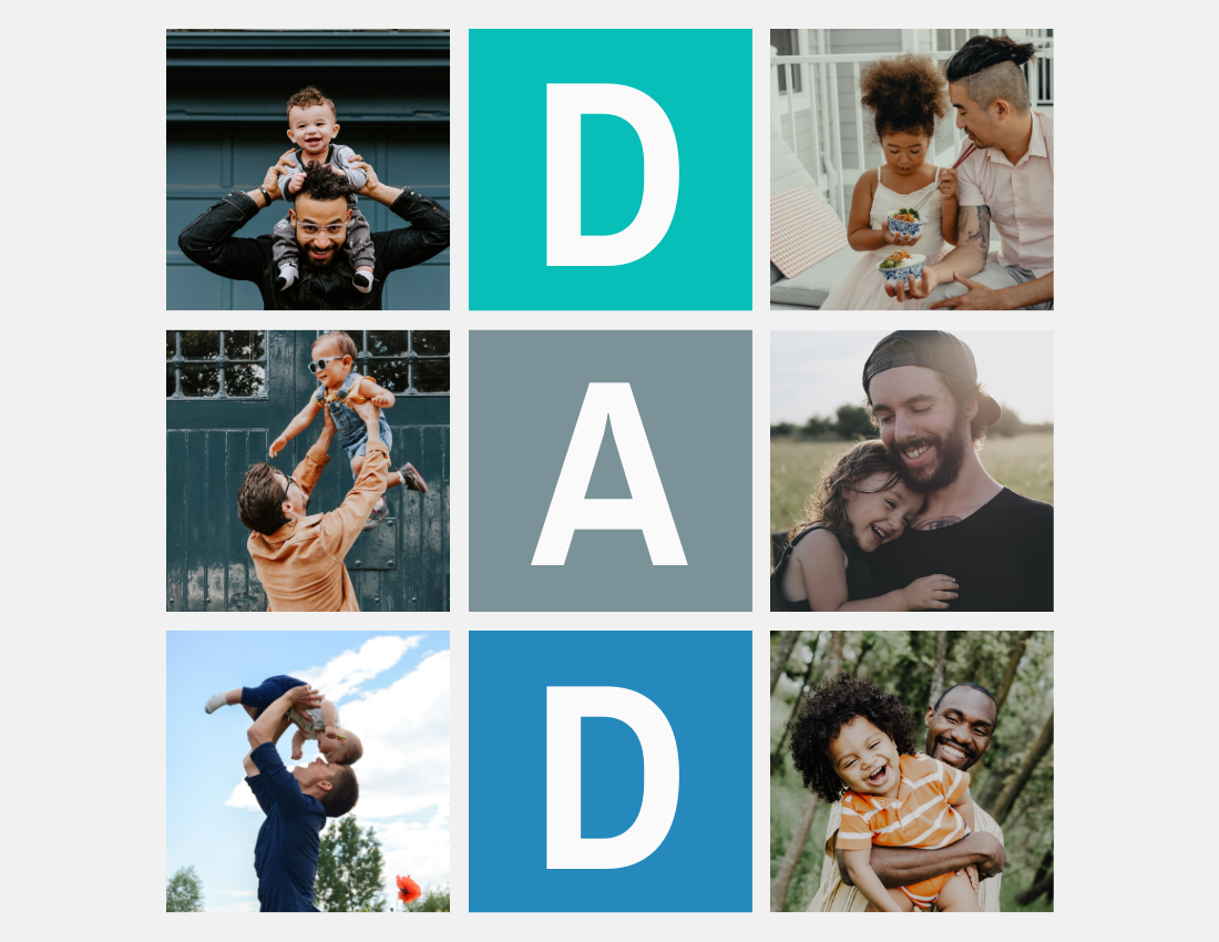 庆祝活动照相簿 模板。Best Dads Celebration Photo Book (由 Visual Paradigm Online 的庆祝活动照相簿软件制作)