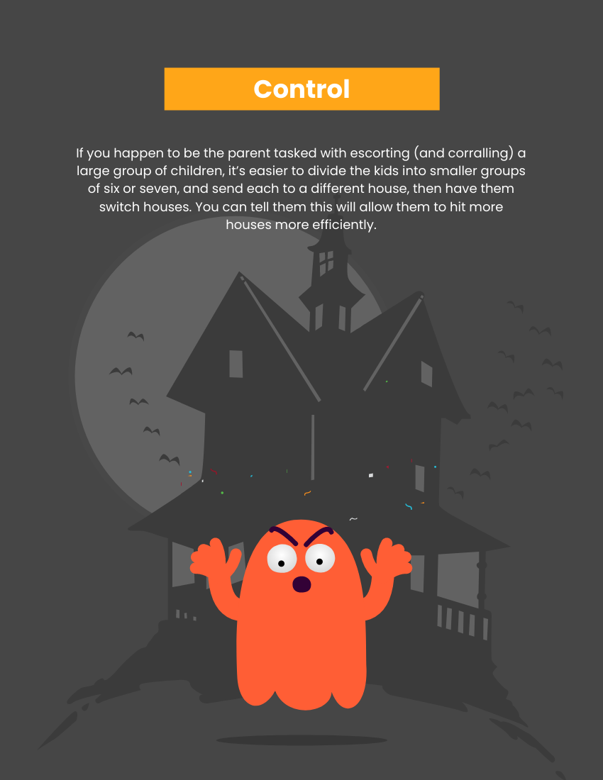 小册子 模板。How To Make Halloween Fun? (由 Visual Paradigm Online 的小册子软件制作)