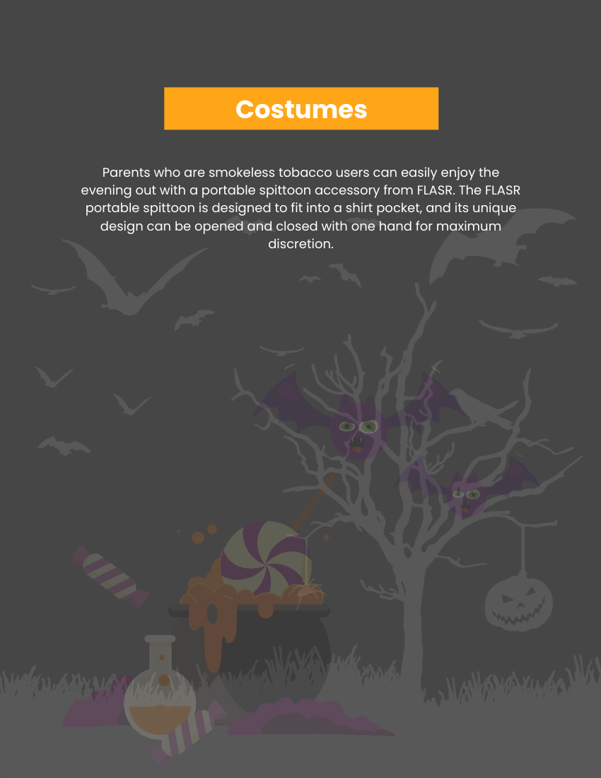 小册子 模板。How To Make Halloween Fun? (由 Visual Paradigm Online 的小册子软件制作)