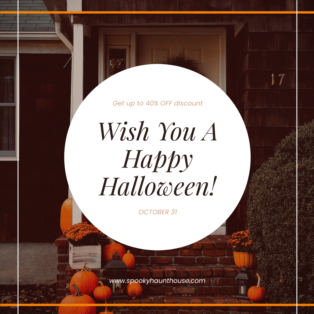 Instagram Post template: Halloween Haunt House Instagram Post (Created by Visual Paradigm Online's Instagram Post maker)