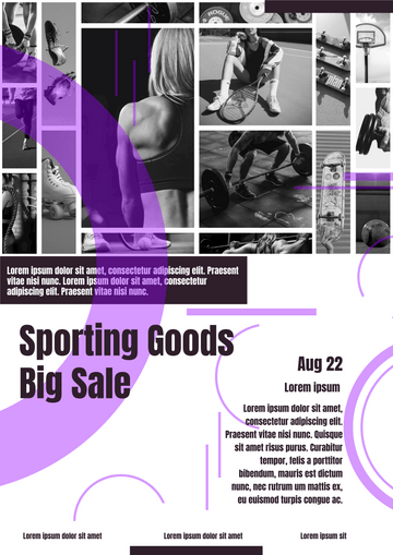 Poster template: Sporting Goods Big Sale Poster (Created by Visual Paradigm Online's Poster maker)