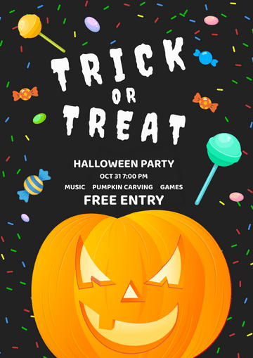 Posters template: Halloween Party Poster (Created by Visual Paradigm Online's Posters maker)