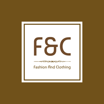 Editable logos template:Fashion Logo Created With Typography Combination
