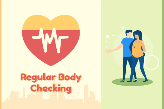 Medical template: Body Checking Heart Illustration (Created by Visual Paradigm Online's Medical maker)