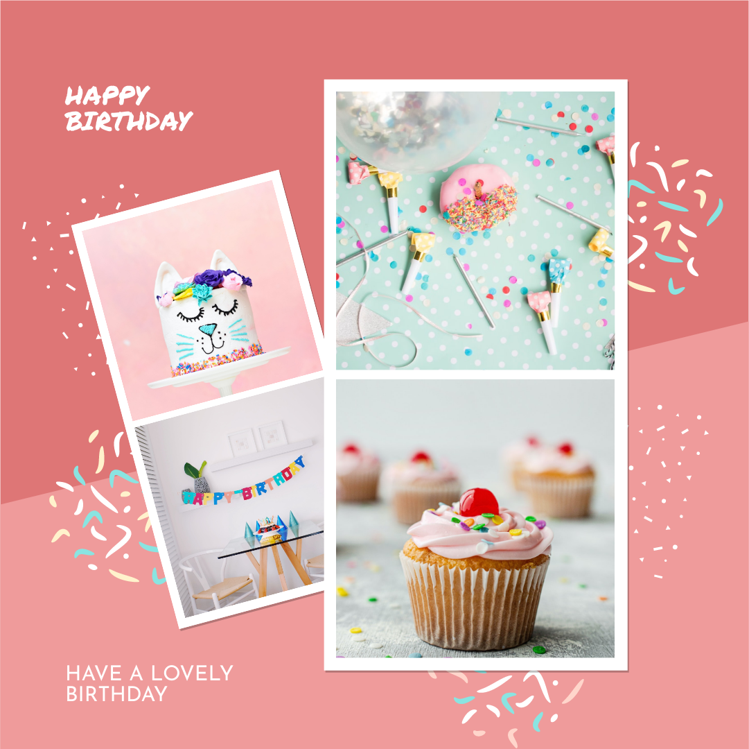 Instagram Post template: Have A Lovely Birthday Instagram Post (Created by Collage's Instagram Post maker)