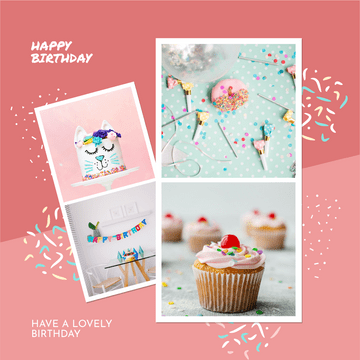 Instagram Post template: Have A Lovely Birthday Instagram Post (Created by InfoART's  marker)