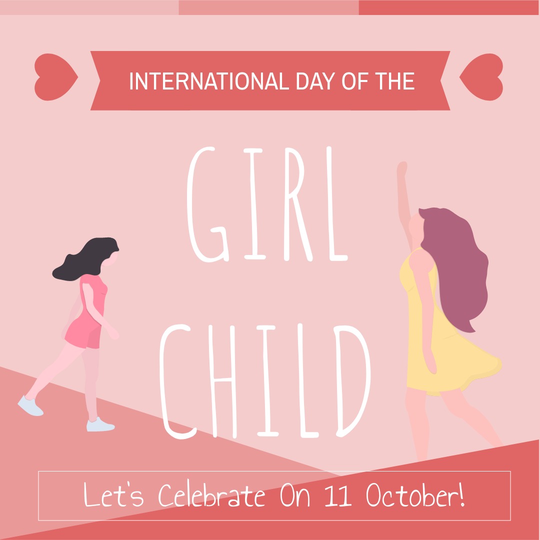 Instagram Post template: International Day Of Girl Child Instagram Post (Created by InfoART's Instagram Post maker)