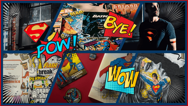 Comic Strip template: Superman Comic Strip (Created by Visual Paradigm Online's Comic Strip maker)