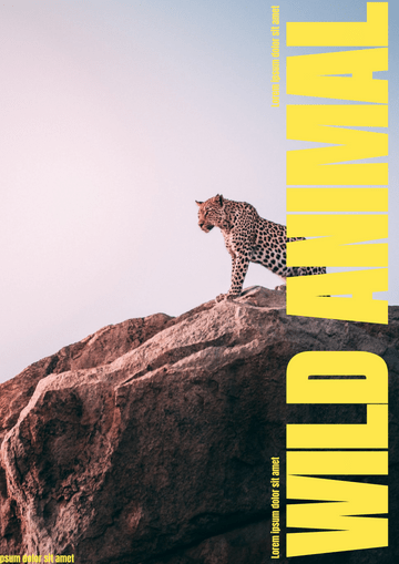 Posters template: Wild Animal Poster (Created by Visual Paradigm Online's Posters maker)