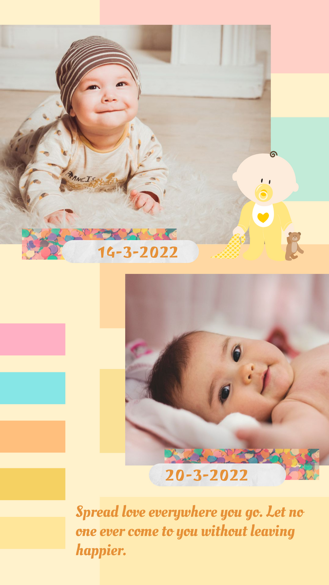 Instagram Story template: Baby Instagram Story (Created by InfoART's Instagram Story maker)