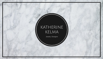 Black And White Marple Circle Business Card