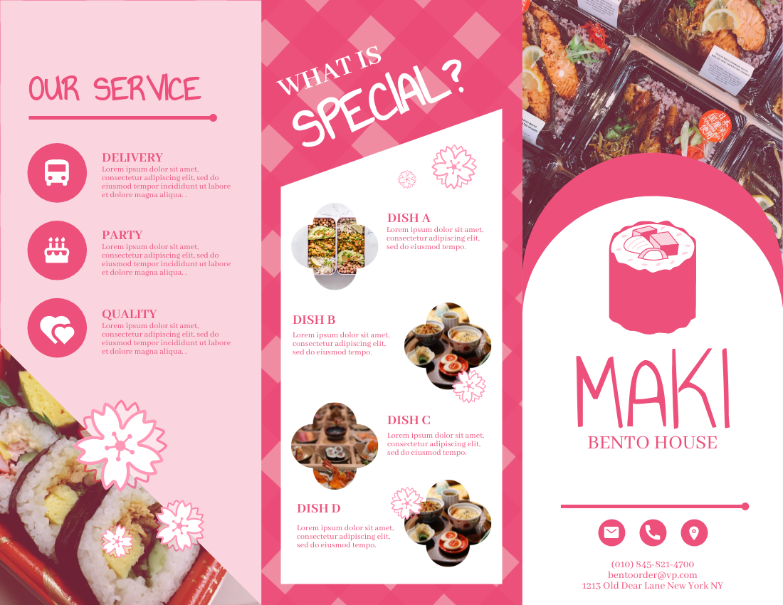 Brochure template: Bento House Brochure (Created by Visual Paradigm Online's Brochure maker)